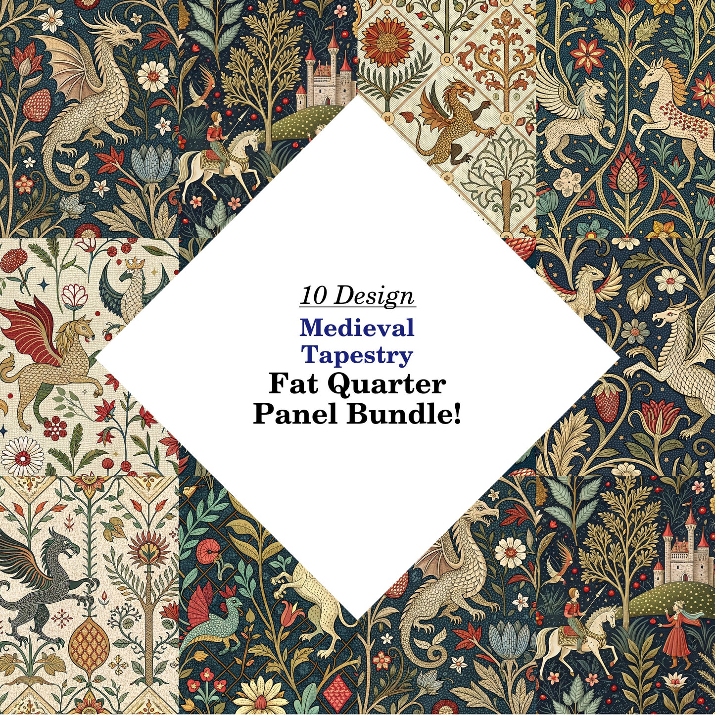 Medieval Tapestry Fat Quarter Bundle
