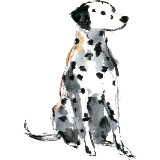 Handdrawn Doodle Dog Fabric Panel 7