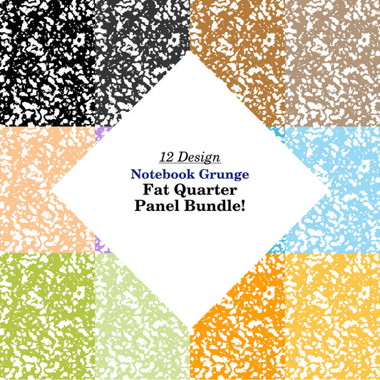 Notebook Grunge Fat Quarter Bundle