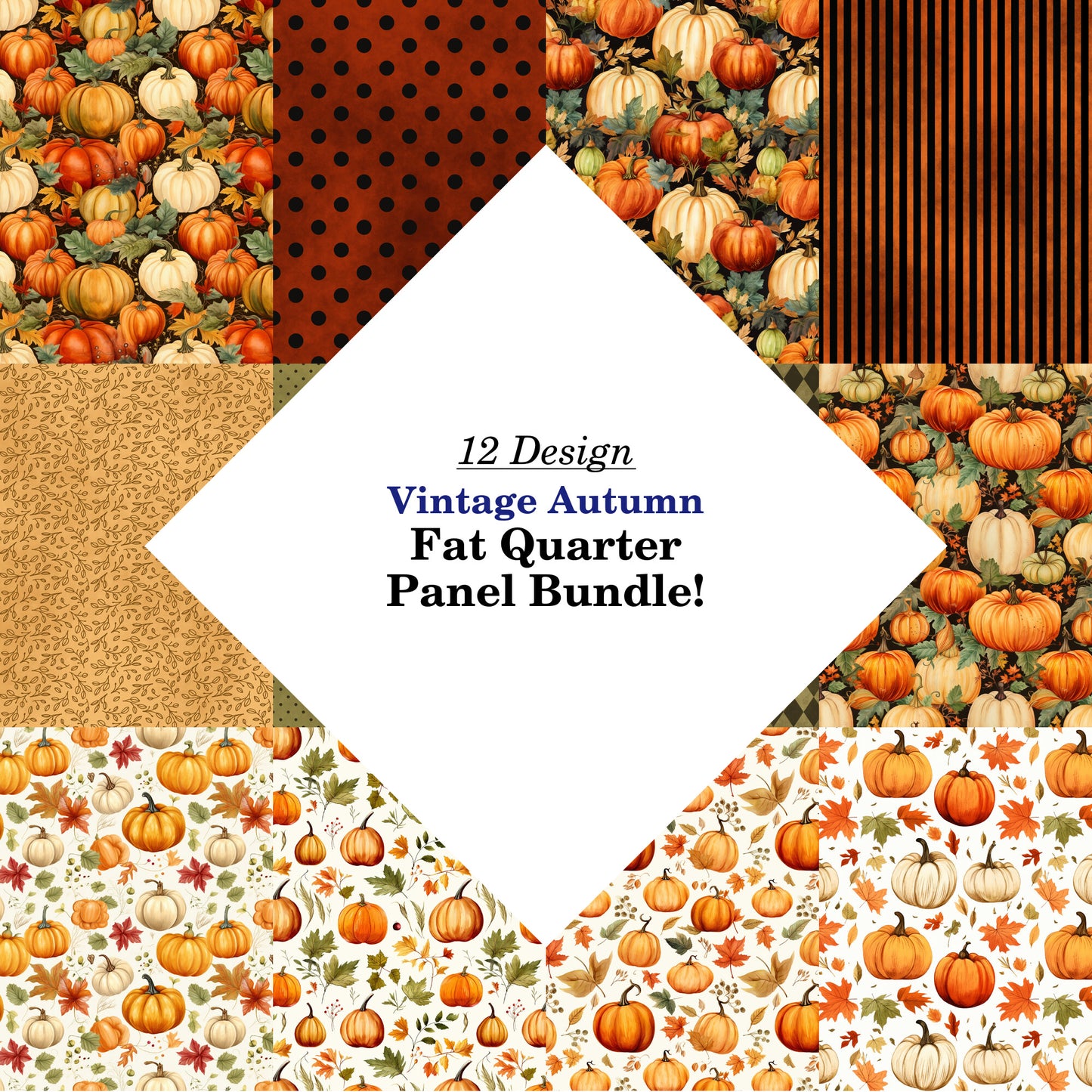 Vintage Autumn Fat Quarter Bundle