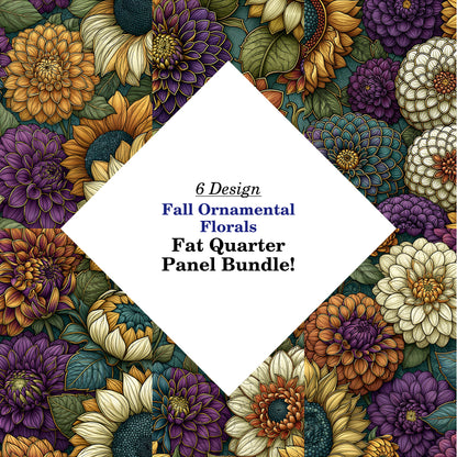 Fall Ornamental Florals Fat Quarter Bundle