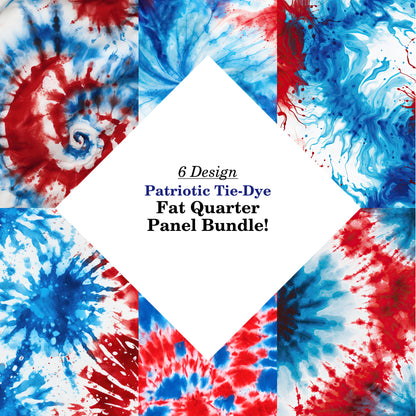 Patriotic Tie-Dye Fat Quarter Bundle