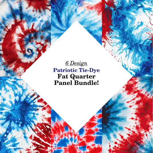 Patriotic Tie-Dye Fat Quarter Bundle