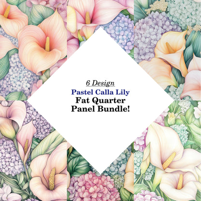 Pastel Calla Lily Fat Quarter Bundle