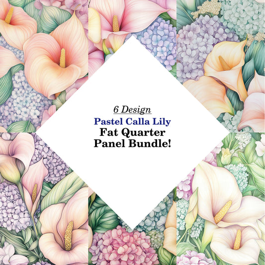 Pastel Calla Lily Fat Quarter Bundle