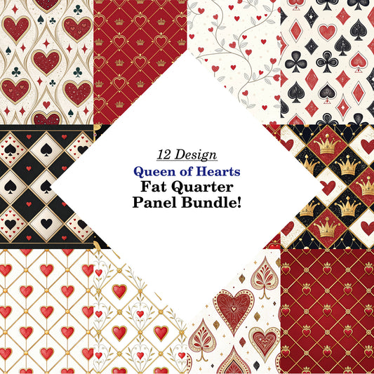 Queen of Hearts Fat Quarter Bundle