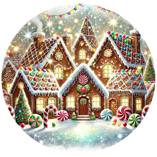 Christmas Villages Fabric Panel 54