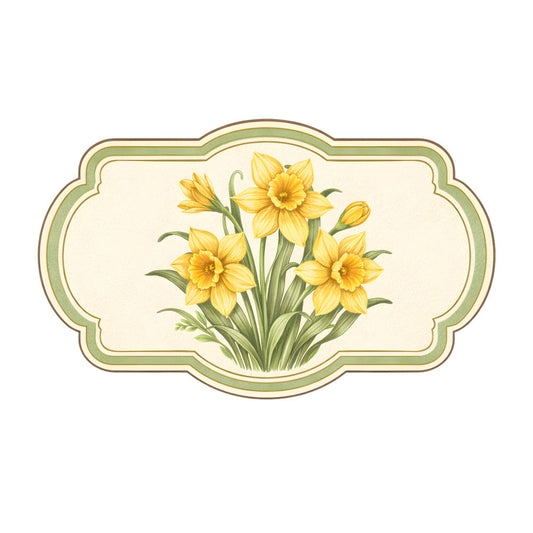 Vintage Spring Label Fabric Panel 4