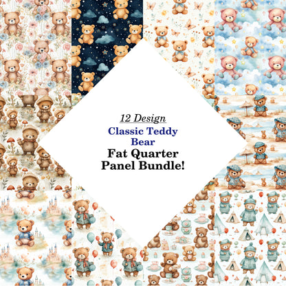 Classic Teddy Bear Fat Quarter Bundle