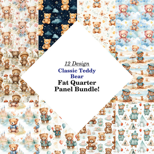 Classic Teddy Bear Fat Quarter Bundle