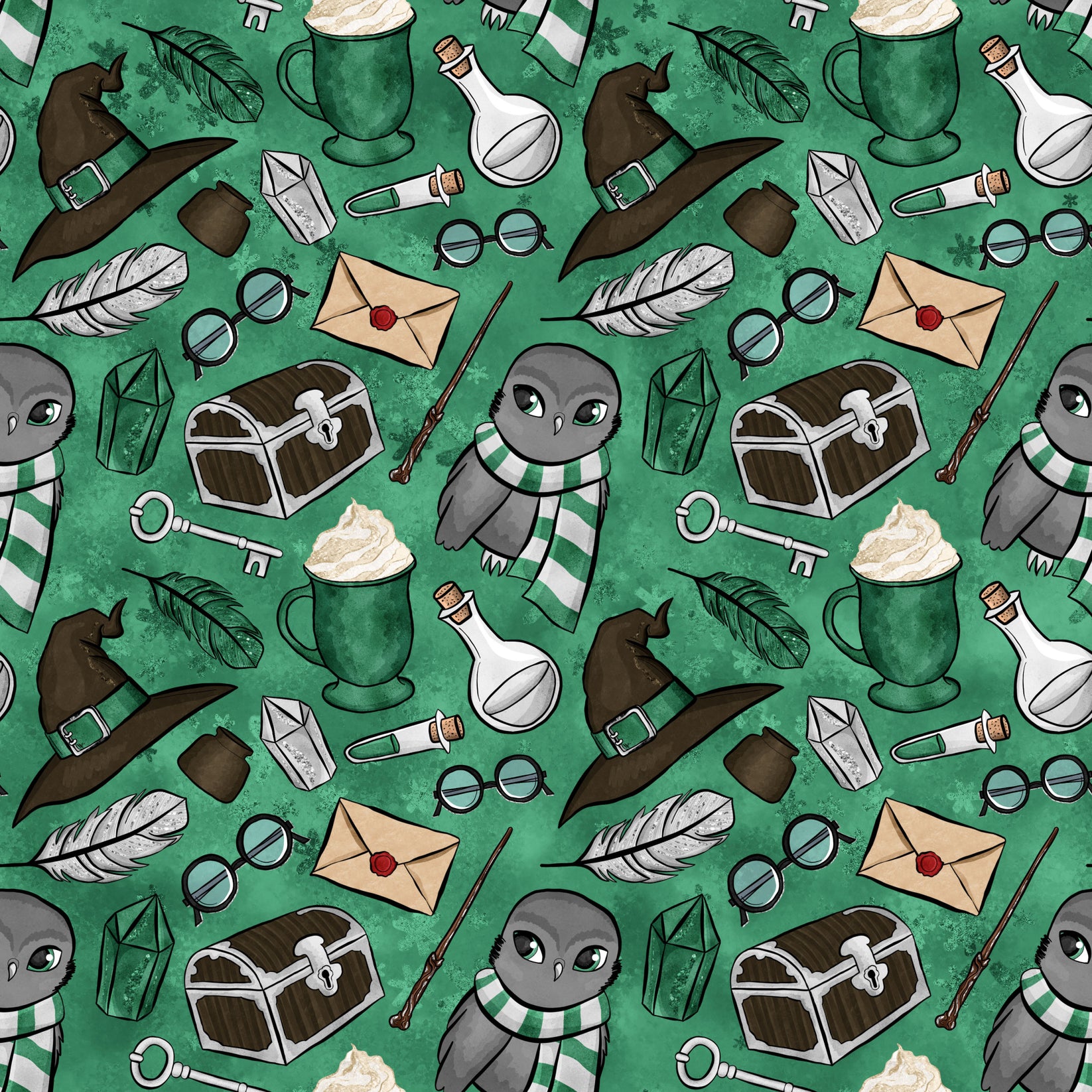 Wizard Magic School Pattern 26 Quilting Cotton Fabric – FabricMegaStore.com