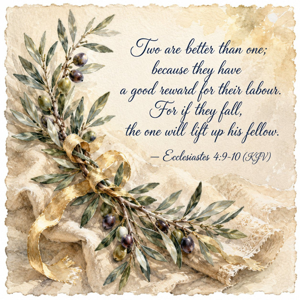 Inspirational Hebrew Verses Fabric Panel 6