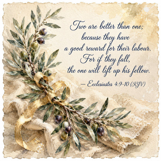 Inspirational Hebrew Verses Fabric Panel 6