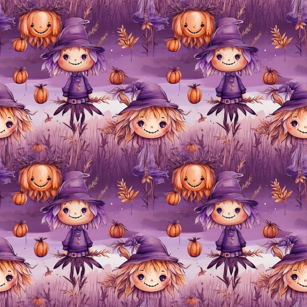 Daily Deal: Spooky Season Pattern 5 Quilting Cotton Fabric - 45" x 1 Yard"