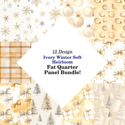 Ivory Winter Soft Heirloom Fat Quarter Bundle