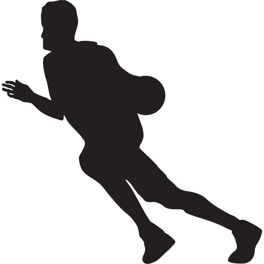 Basketball Player Silhouette Fabric Panel 6