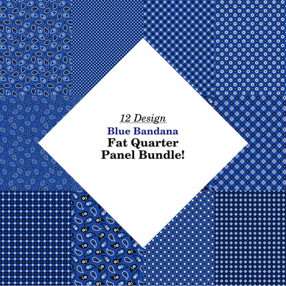 Blue Bandana Fat Quarter Bundle