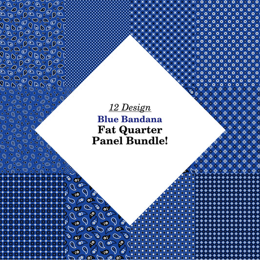 Blue Bandana Fat Quarter Bundle