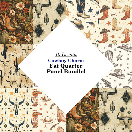 Cowboy Charm Fat Quarter Bundle