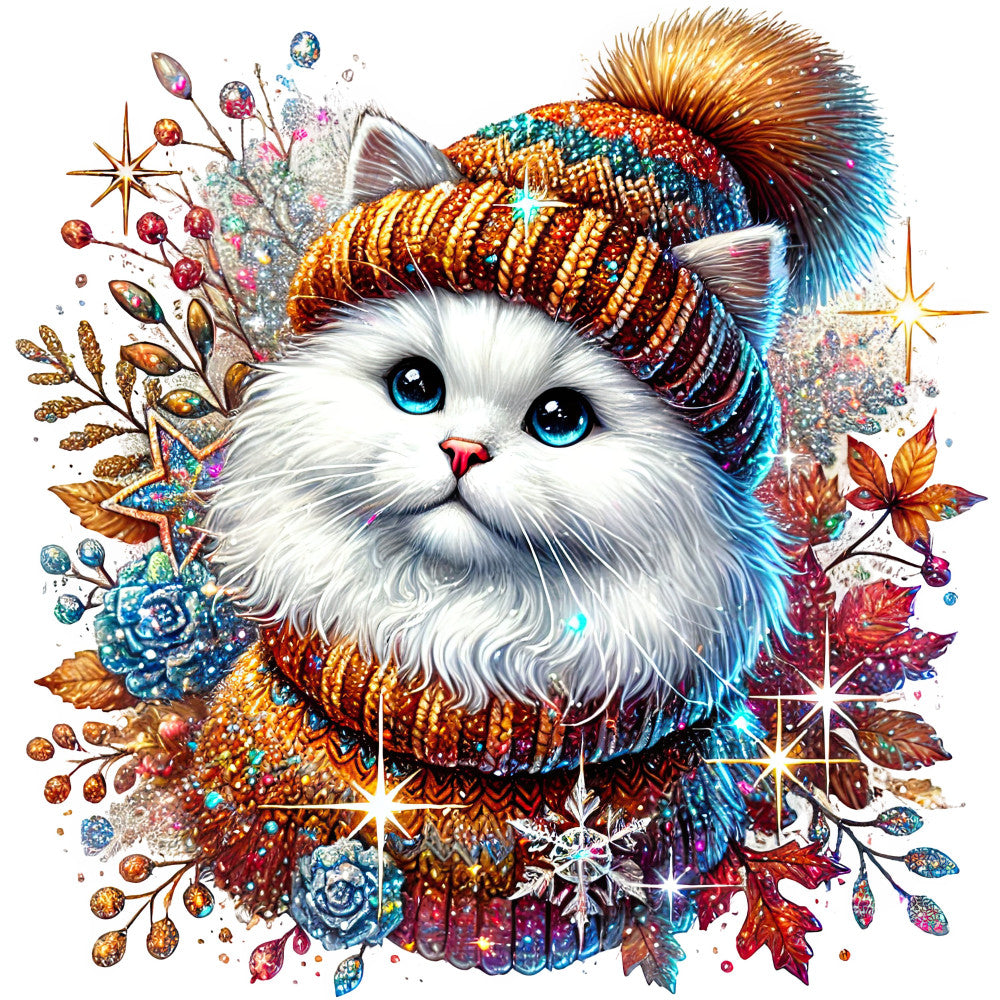 Autumn Cats Fabric Panel 18