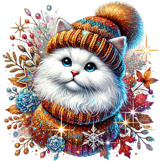 Autumn Cats Fabric Panel 18