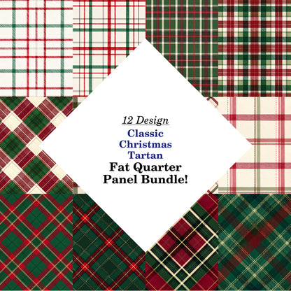 Classic Christmas Tartan Fat Quarter Bundle