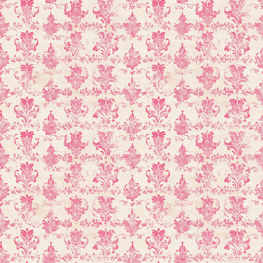 Vintage Pink Patterns Pattern 7 Quilting Cotton Fabric