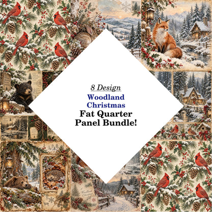 Woodland Christmas Fat Quarter Bundle