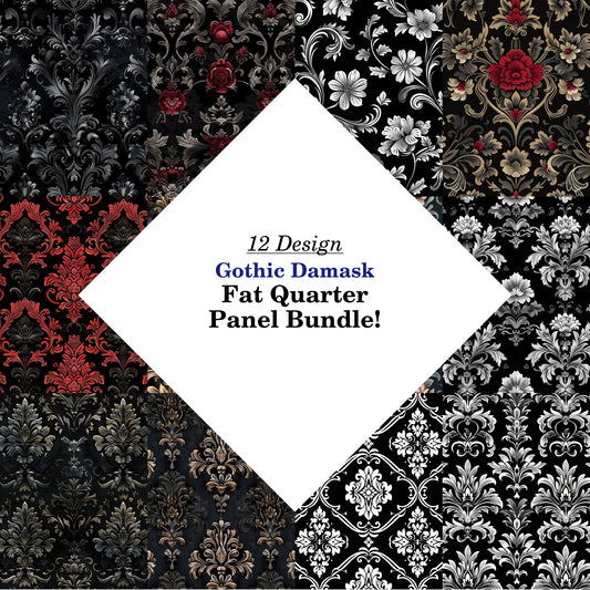 Gothic Damask Fat Quarter Bundle