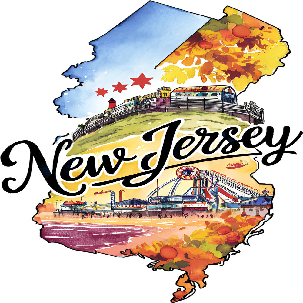 Classic US States Fabric Panel 41