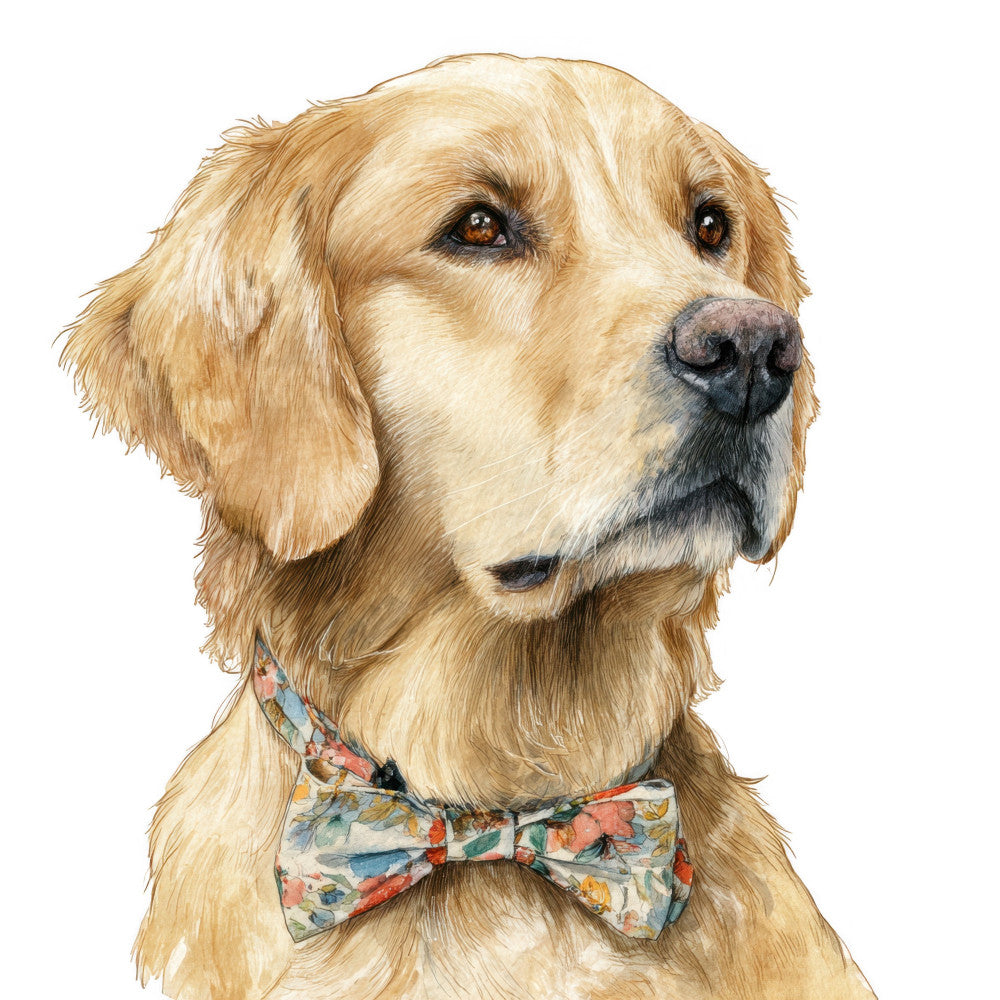 Golden Retriever Fabric Panel 18