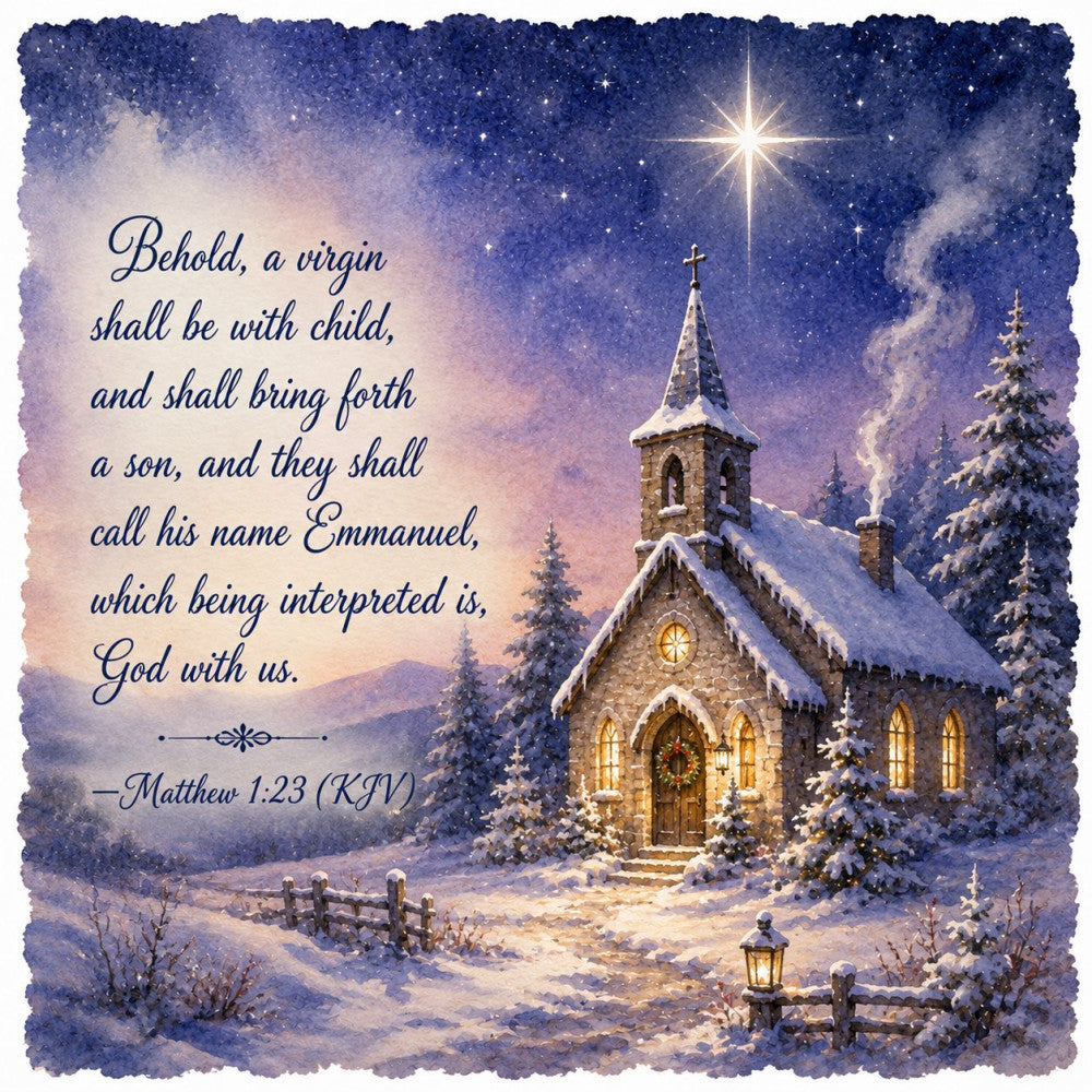 Inspirational Christmas Verses Fabric Panel 9