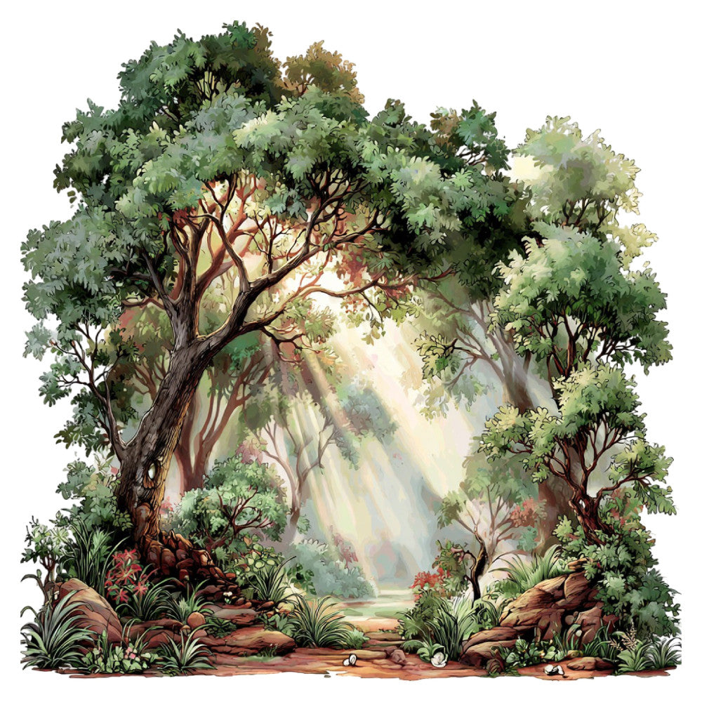 Baby Forest Animals Fabric Panel 10