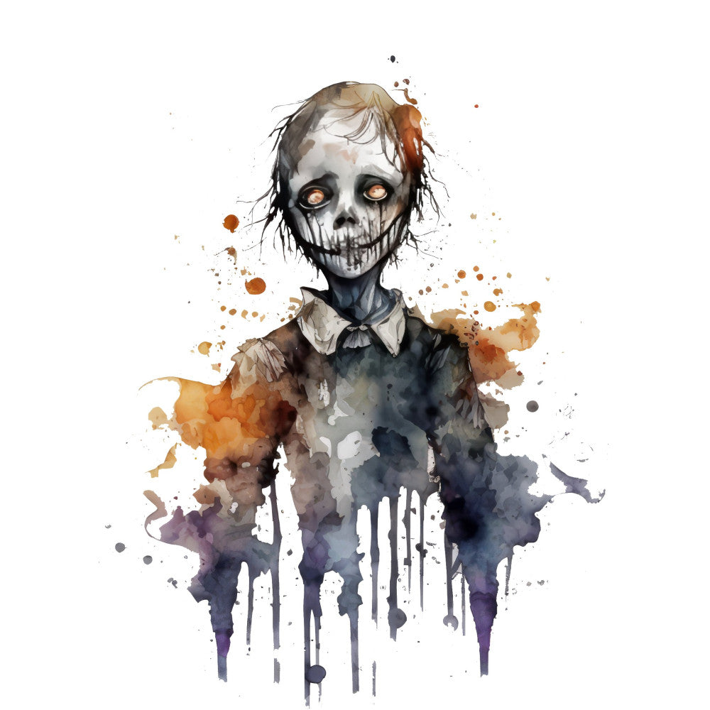 Creepy Halloween Horror Fabric Panel 9