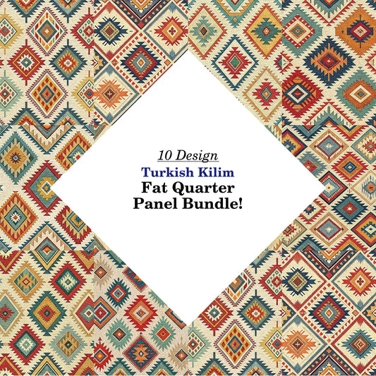 Turkish Kilim Fat Quarter Bundle