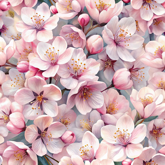 Daily Deal: Realistic Flowers Pattern 4 Quilting Cotton Fabric - 118" x 2 Yards"