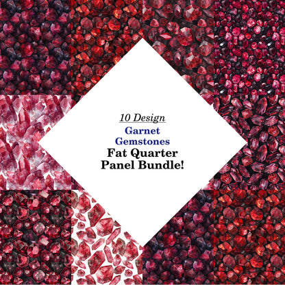 Garnet Gemstones Fat Quarter Bundle