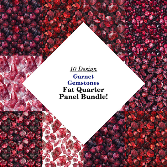 Garnet Gemstones Fat Quarter Bundle