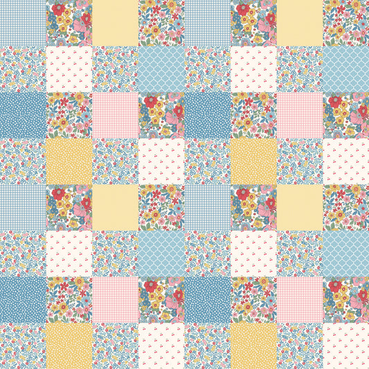 Grandmas Patchwork Pattern 1 Quilting Cotton Fabric