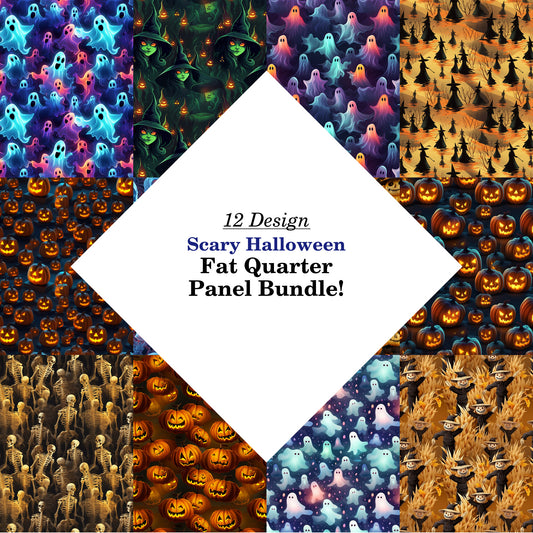 Scary Halloween Fat Quarter Bundle
