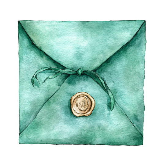 Emerald Victorian Lady Fabric Panel 42