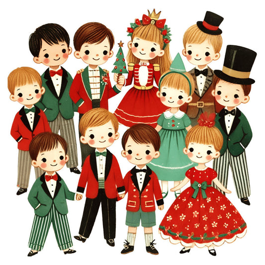 Nutcracker Ballet Fabric Panel 80