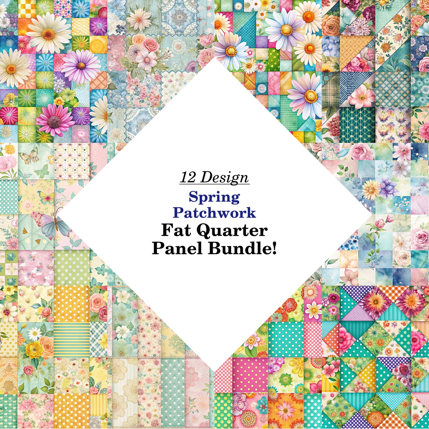 Spring Patchwork Fat Quarter Bundle