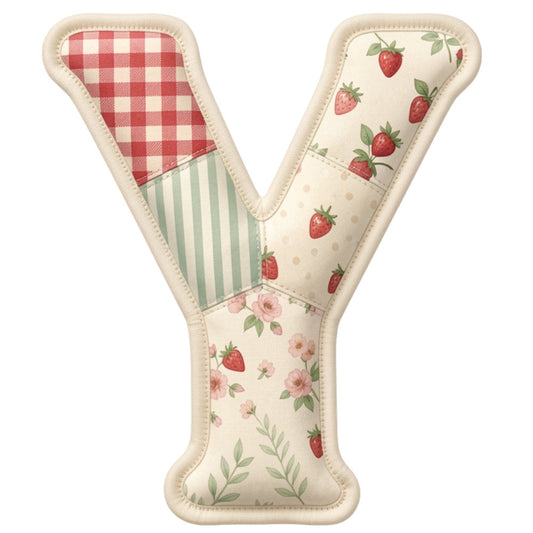 Strawberry Patchwork Fabric Panel 26