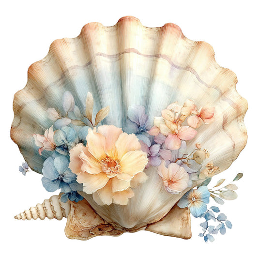 Colorful Seashell Fabric Panel 29
