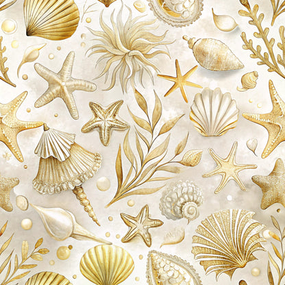 Magical Sea Pattern 2 Quilting Cotton Fabric