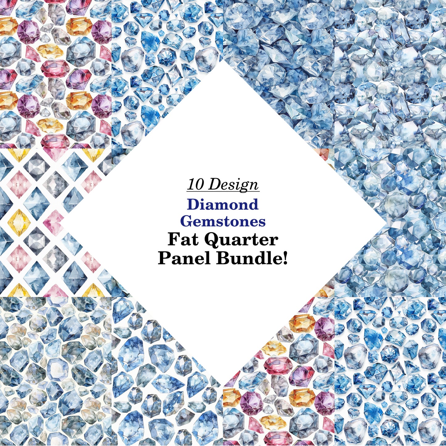 Diamond Gemstones Fat Quarter Bundle