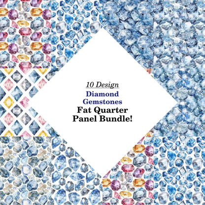 Diamond Gemstones Fat Quarter Bundle