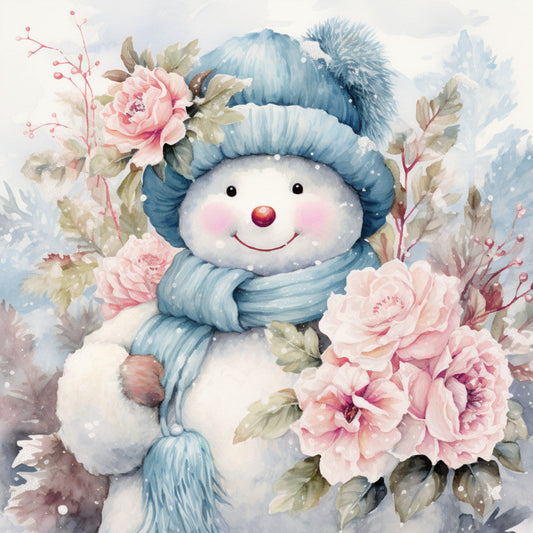 Classic Snowman Fabric Panel 65