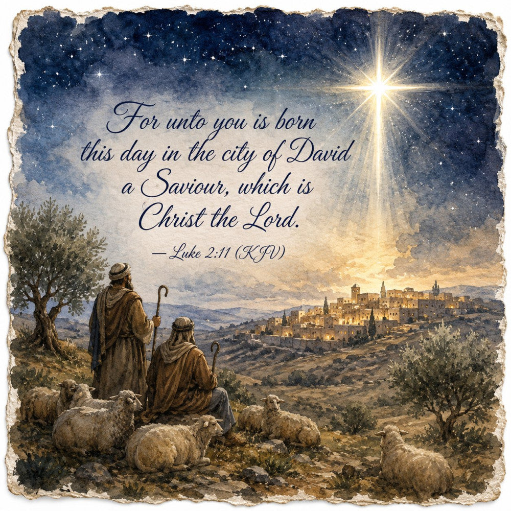 Inspirational Christmas Verses Fabric Panel 2